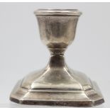 kl. Leuchter,  Dänemark 1956, Sterling, gefüllter Stand, H-7,5cm, zus. 189gr.