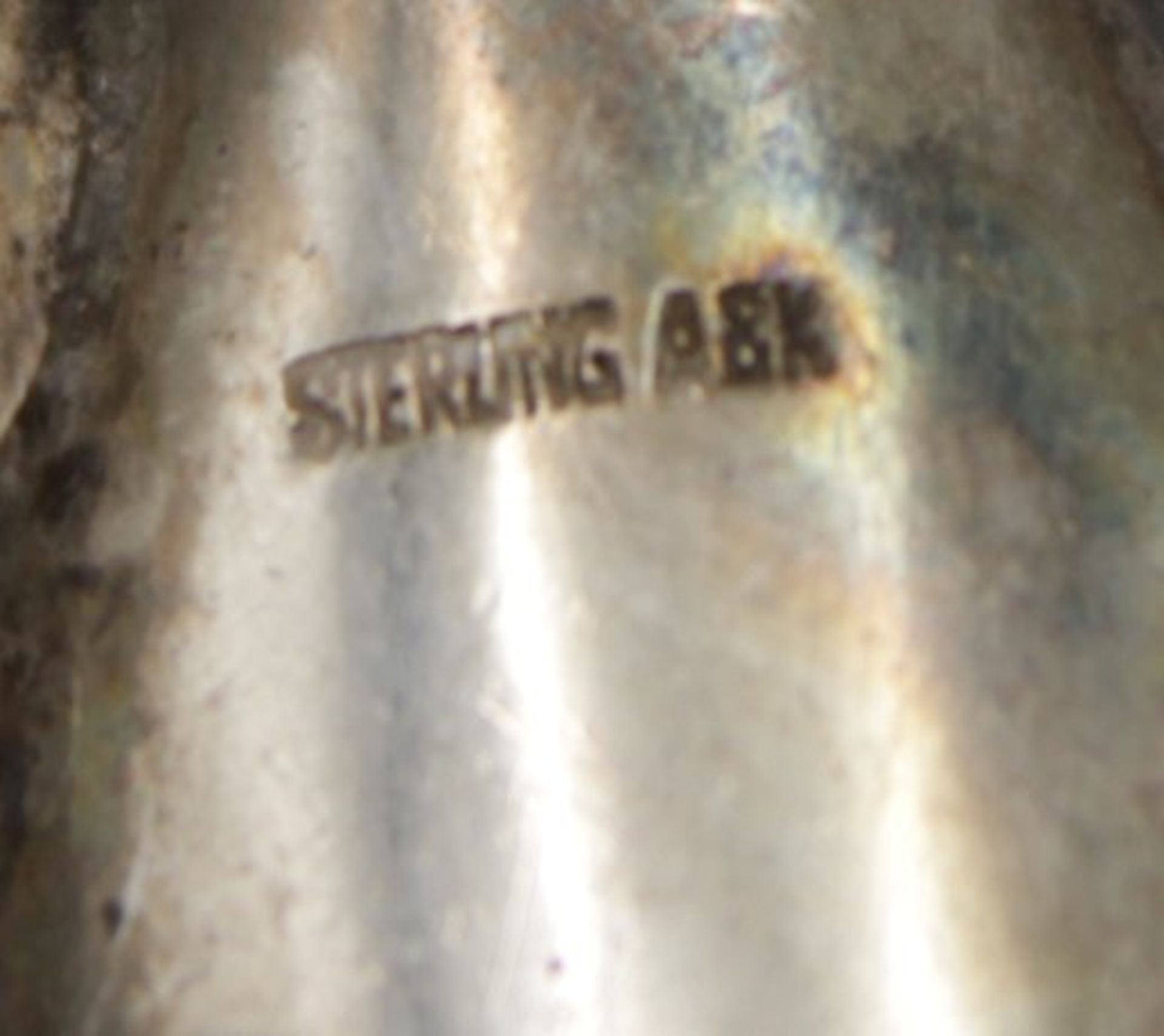 Brosche, 925er Silber, A&K, 7,7gr., 5 x 2,5cm. - Bild 3 aus 3