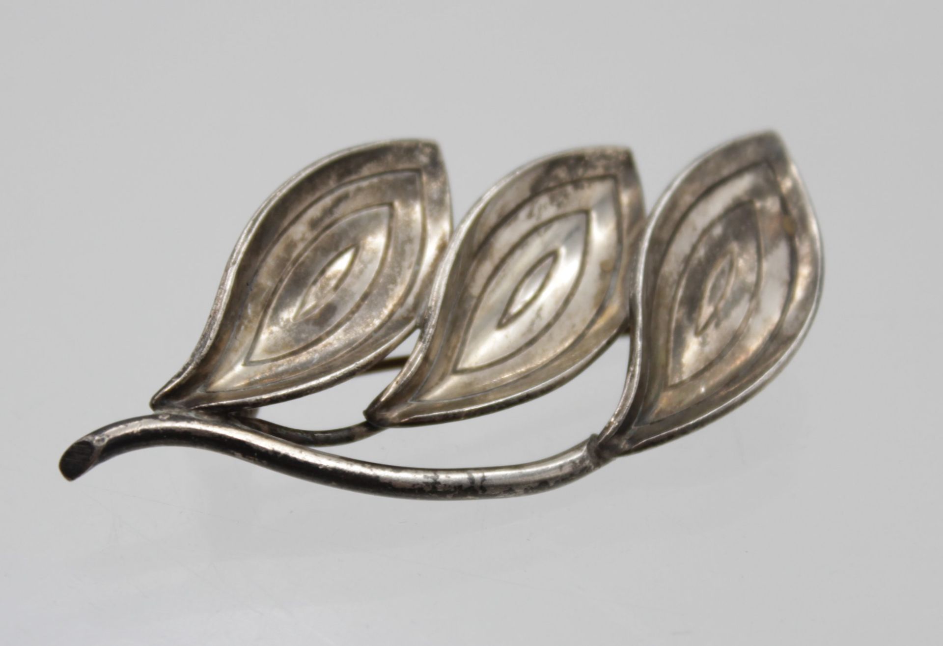 Brosche, 925er Silber, A&K, 7,7gr., 5 x 2,5cm.