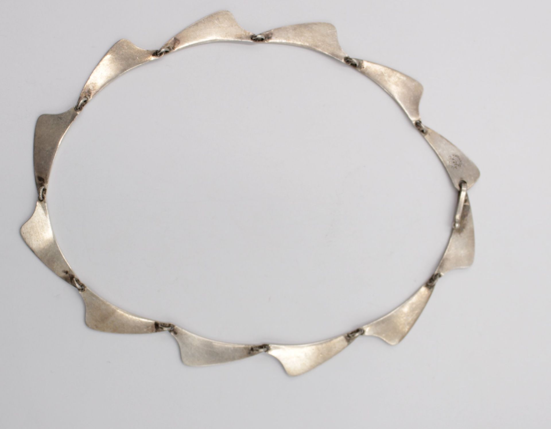 Design-Collier, 925er Silber, A & K Dänemark, 24,1gr., L-37cm. - Bild 3 aus 4