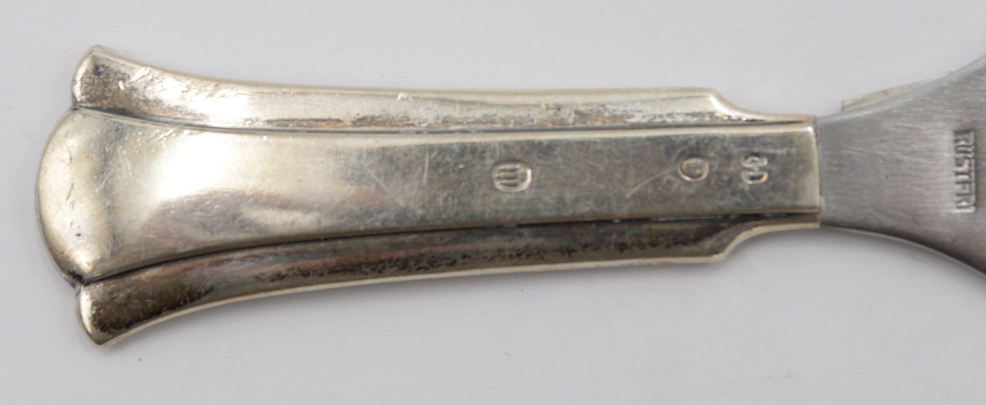 Flaschenöffner, Silbergriff, Dänemark 1946, L-11,3cm. - Bild 4 aus 4