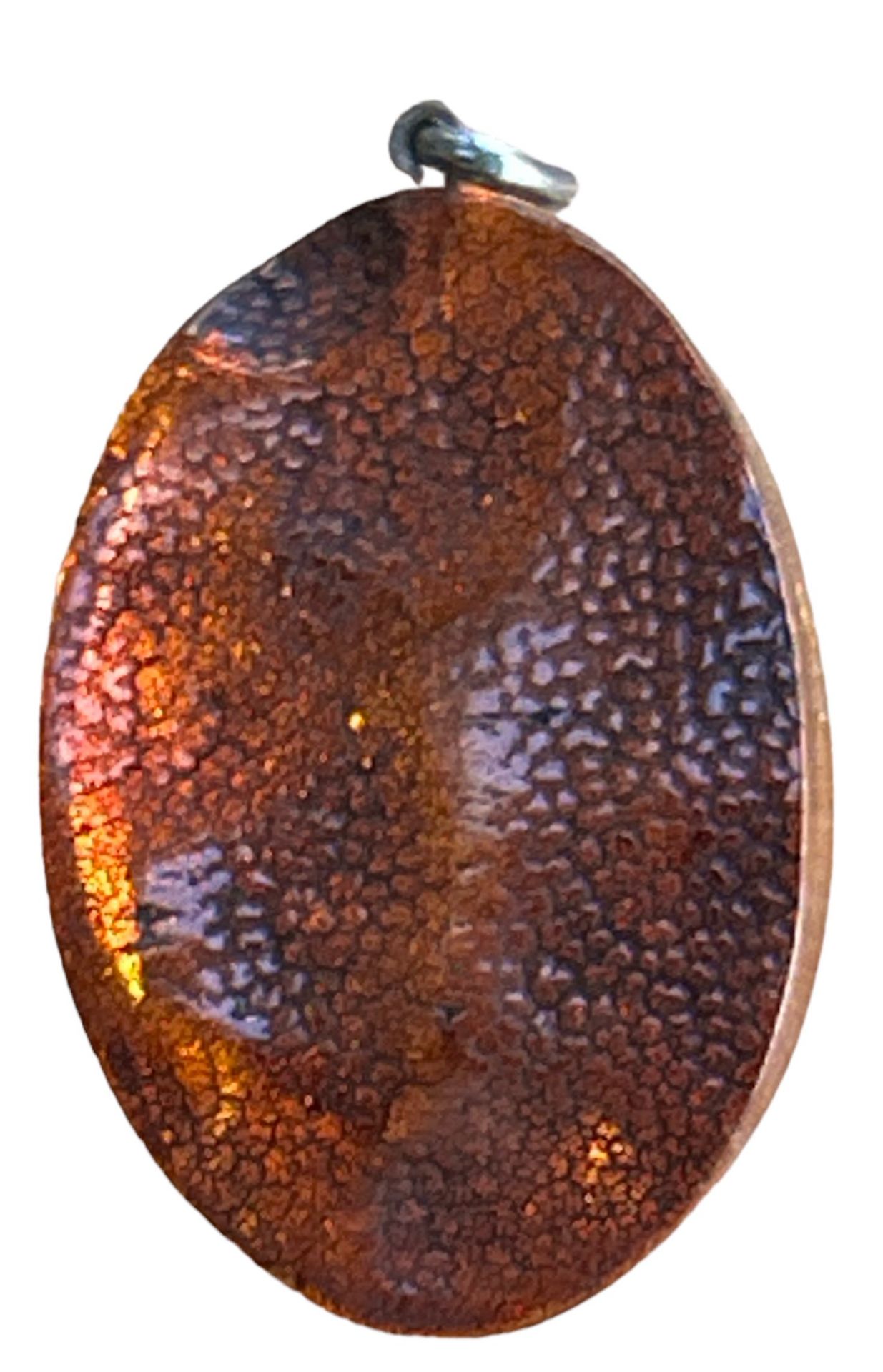 grosser Bernstein-Anhänger, ca. 6x4 cm, 27,8  gr. - Bild 3 aus 4