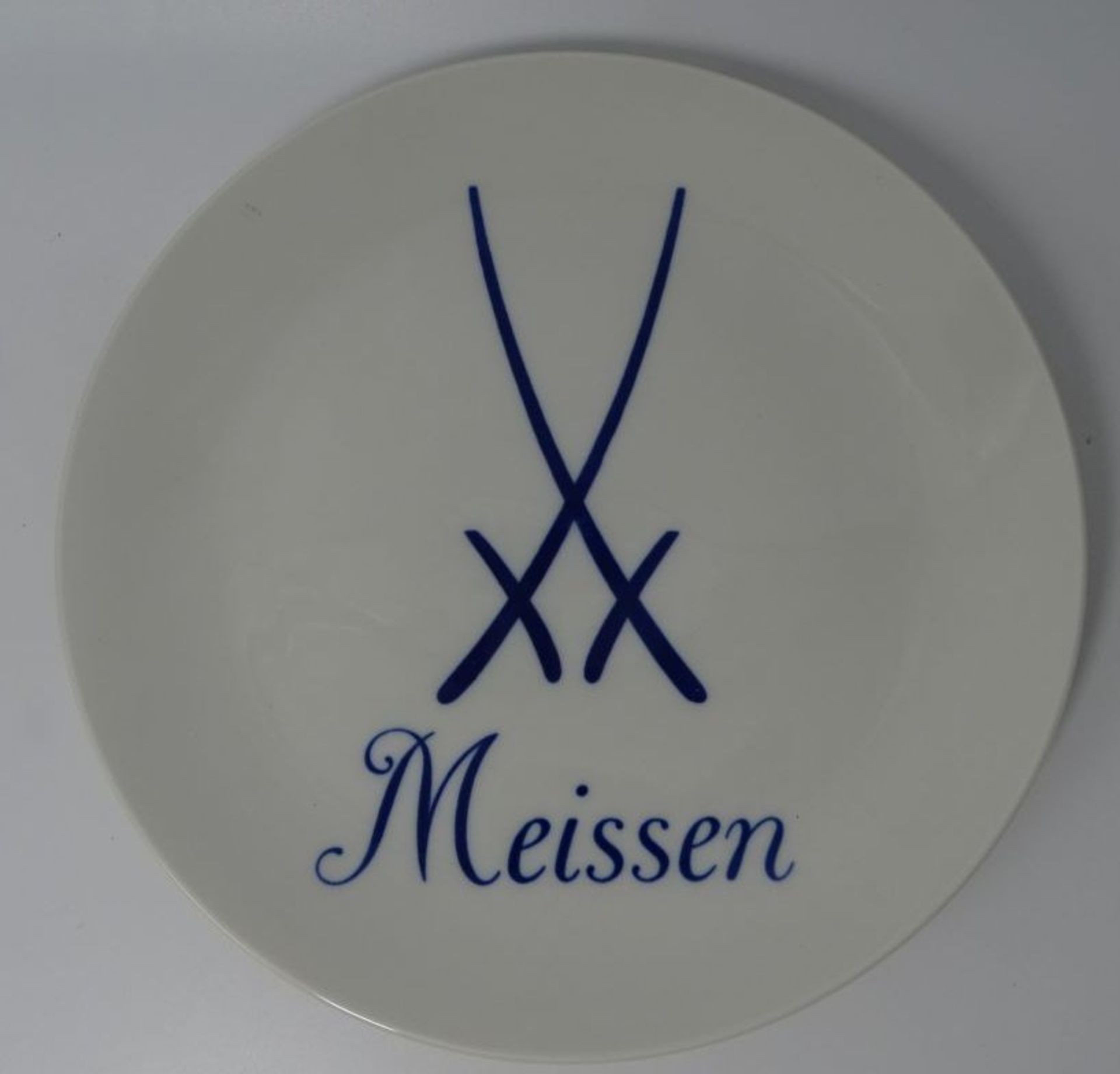 Teller mit Meissen Schwerter, 1.Wahl, D-25 cm - Bild 2 aus 4