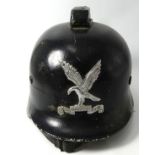 Stahlhelm, Adler und Text "Falcks Redning Korps" dänische Sicherheits-und Rettungsgemeinschaft (sei