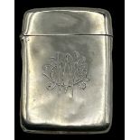 gr. Silber-Streichholzhalter mit Monogramm, England-925-, 53 gr., 8x5,5 cm, Streichhölzer anbei