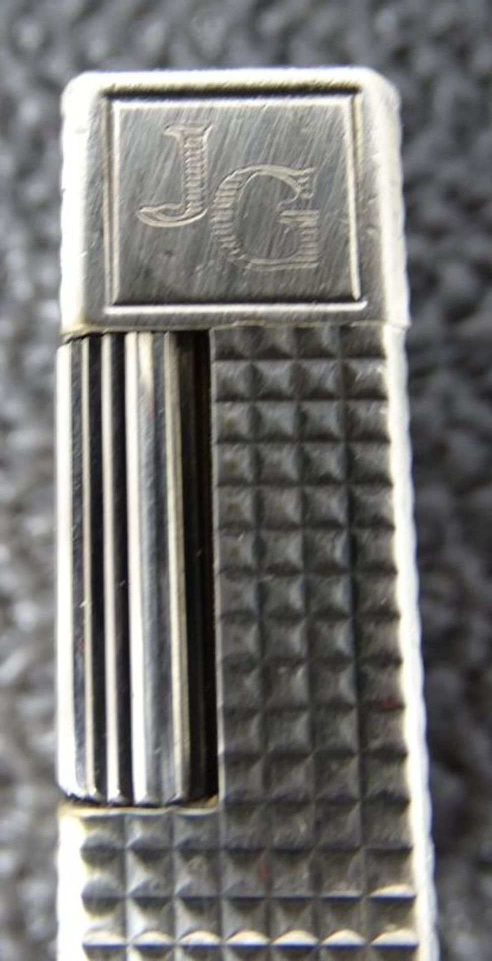 Dupont Feuerzeug, Silberfarben, funktionstüchtig, 5x3,5 cm - Bild 4 aus 7