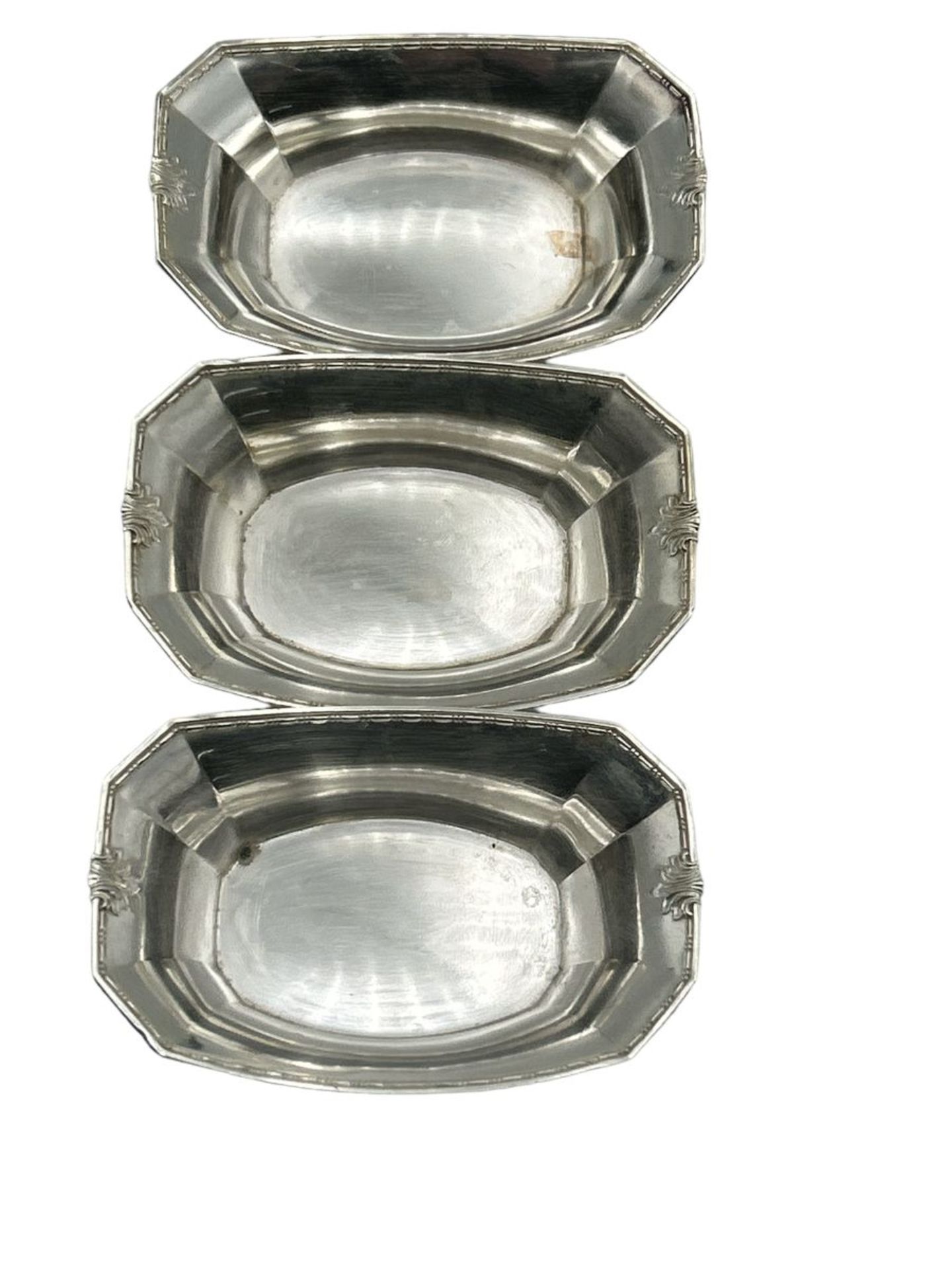 3x kl. Schälchen, Silber-925-, ca. 60 gr., H-2,5 cm, 7,5x5 cm