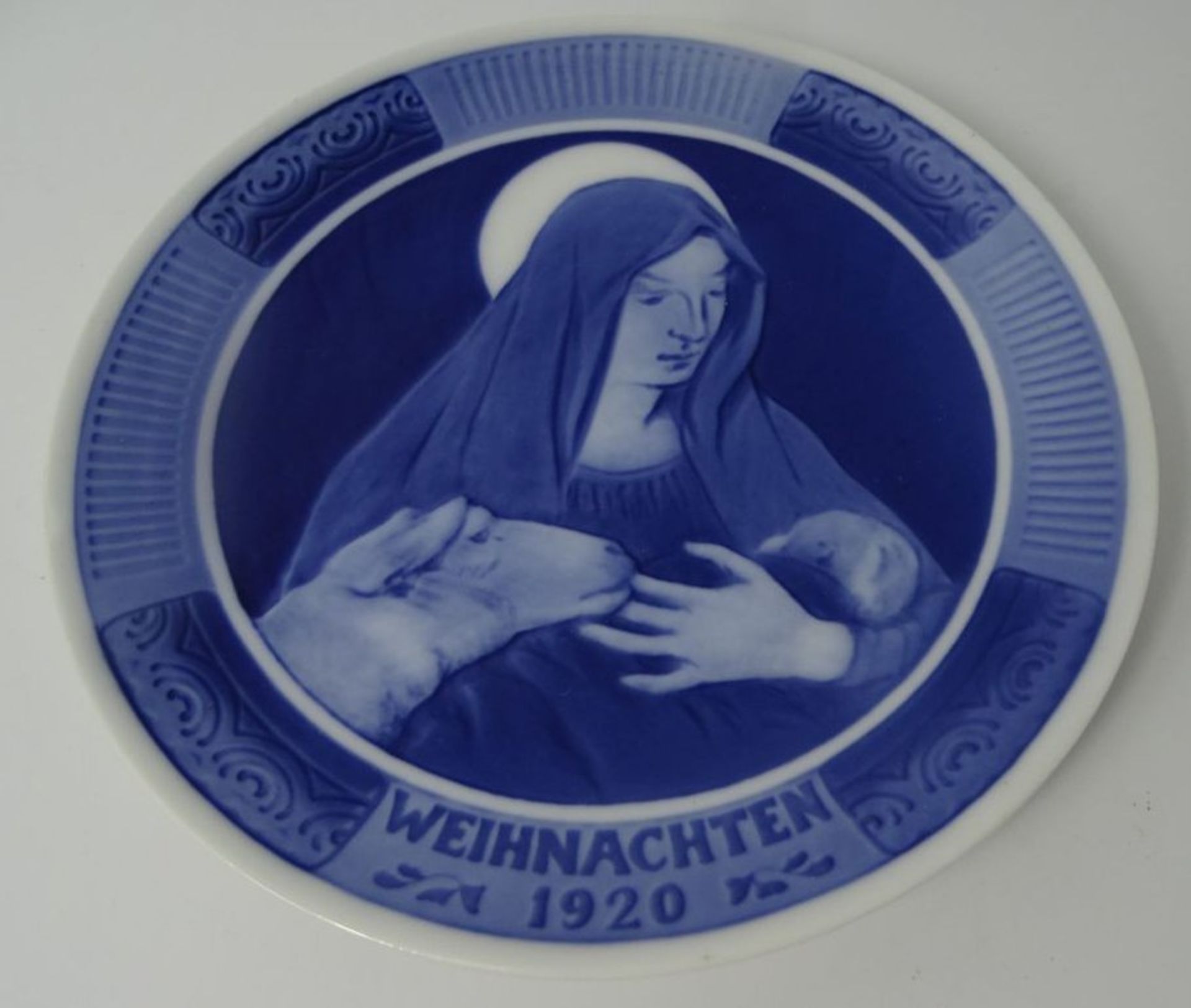 Weihnachtsteller 1920 "Royal Copenhagen", D-18 cm