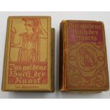 2x Bücher von 1910, Das goldene Buch des Sports und der Kunst, je mit Alters-u. Gebrauchsspuren