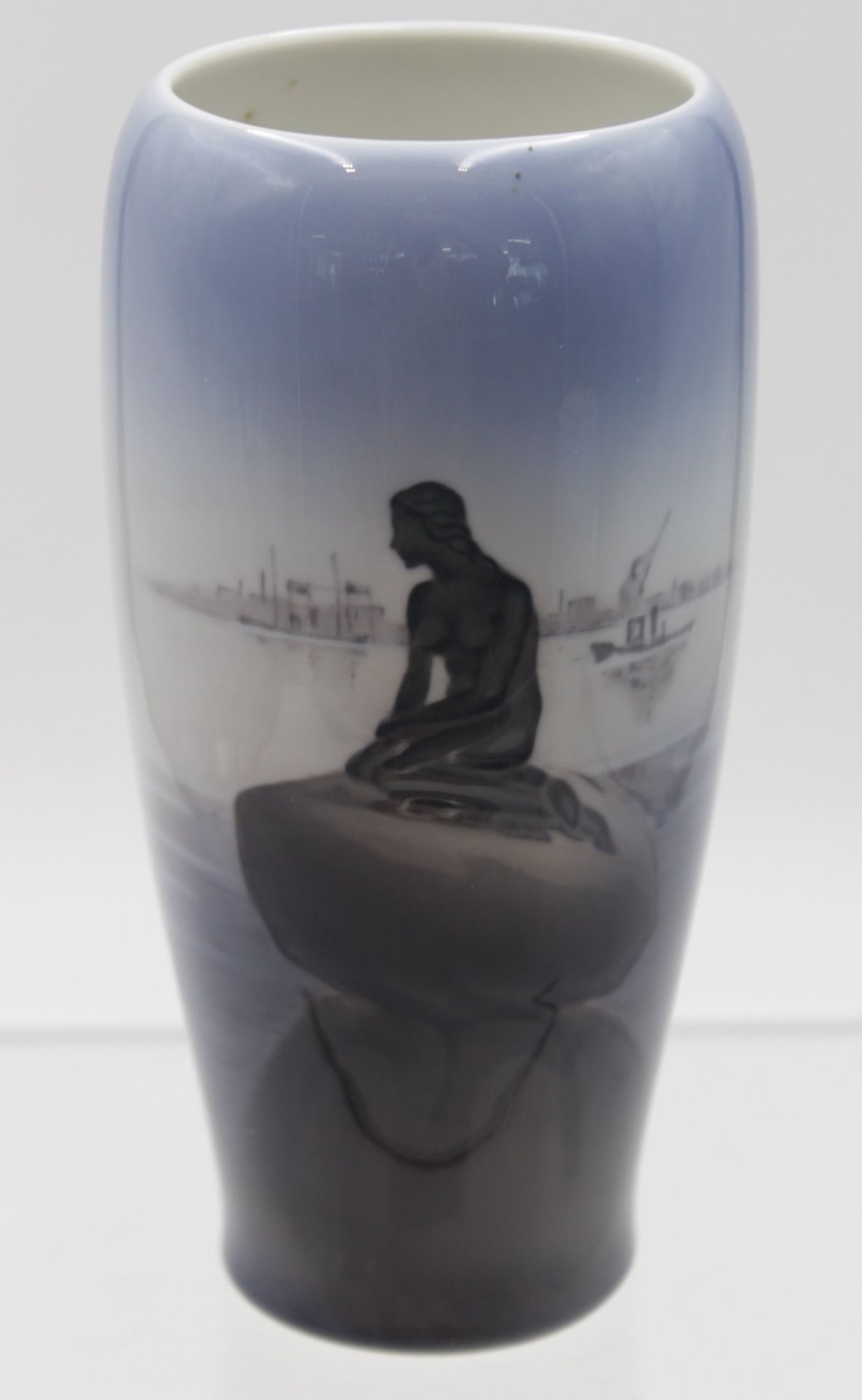 Vase, Royal Copenhagen, Langelinie, Marke durchschliffen, H-17cm.