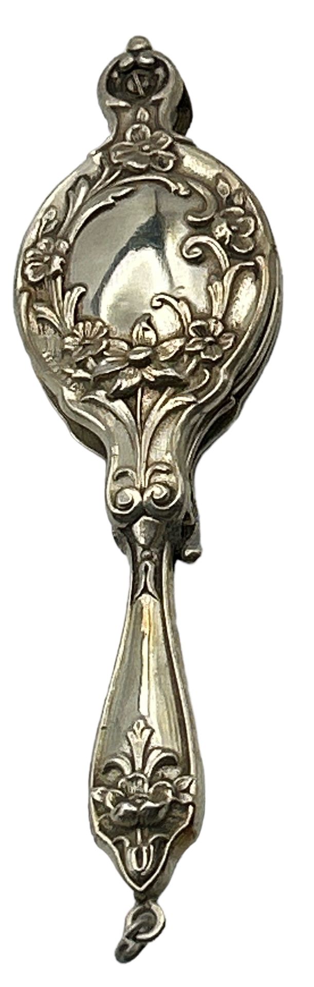 Silber-Lorgnon, Brille klappbar, L-12 cm, ca. 32,6 gr. - Image 3 of 3