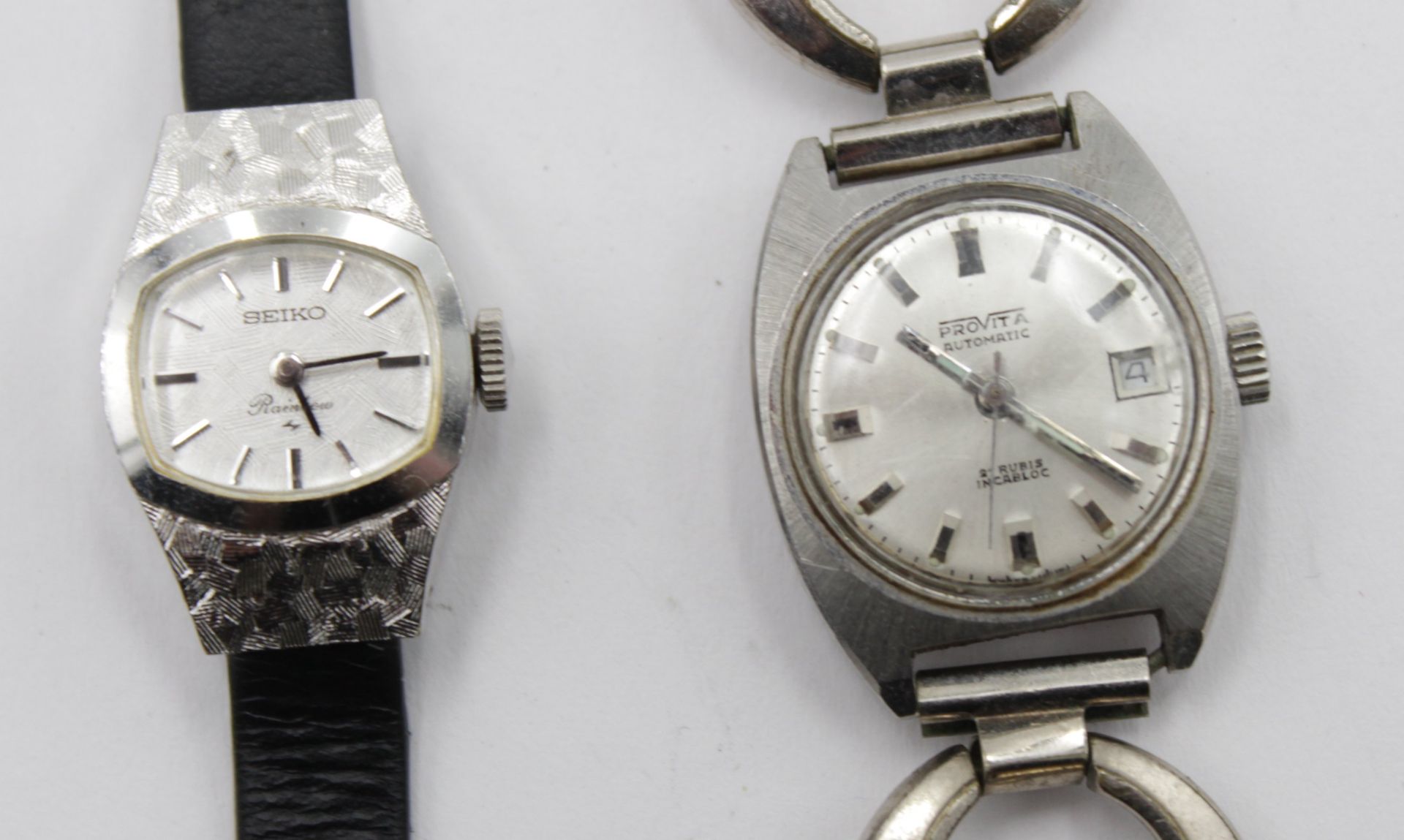 2x Damen-Armbanduhren, Seiko u. Provita, 1x Automatic läuft nur kurz an (3sec.), ca. D-2,2cm u. 1,7 - Bild 2 aus 4