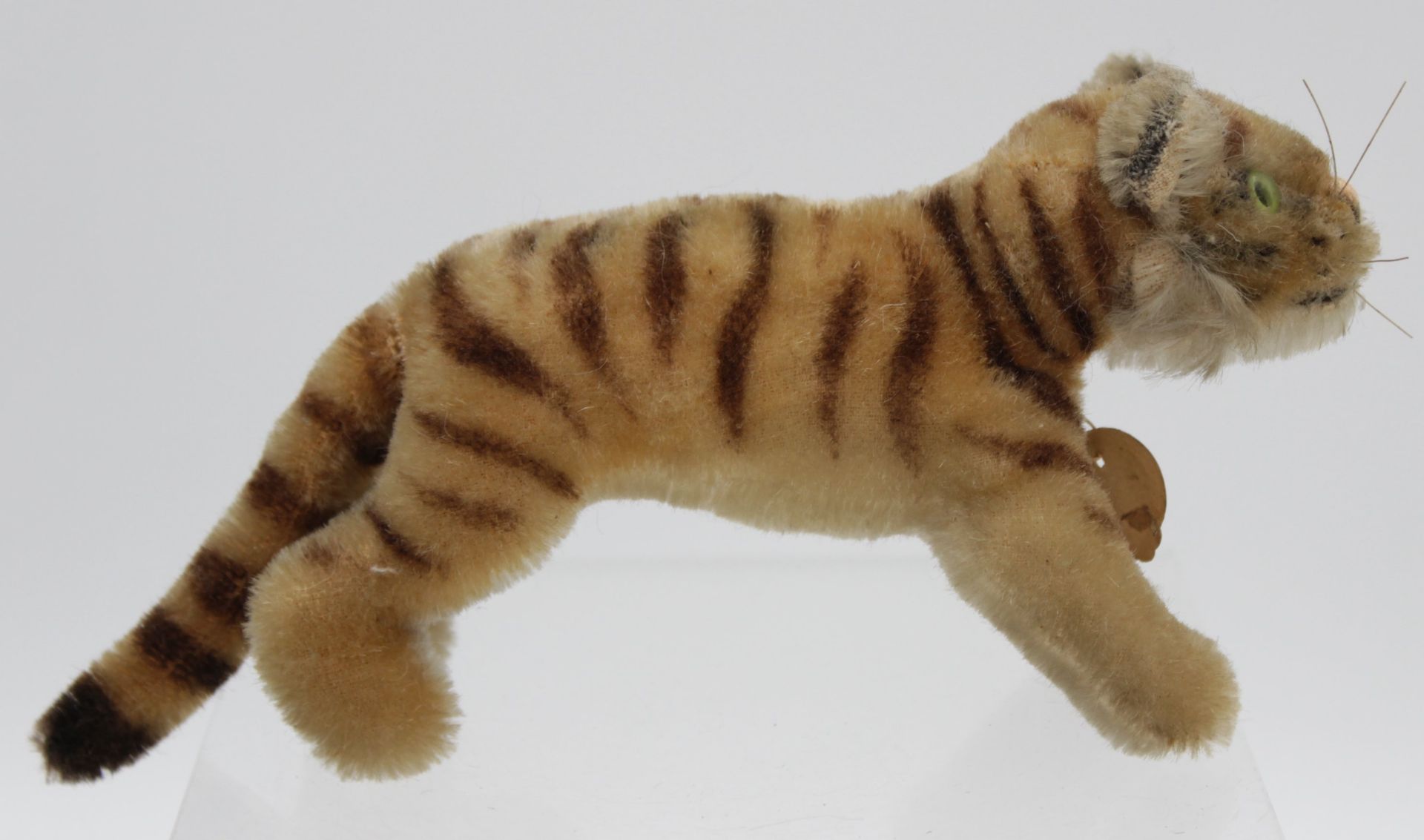Tiger von Steiff, älter, nur Schild, H-9,5cm. - Bild 2 aus 2