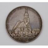 Medaille, 700 Jahrfeier der Sechsstadt Kamenz, Silber, 15gr., D.-3,3cm.,