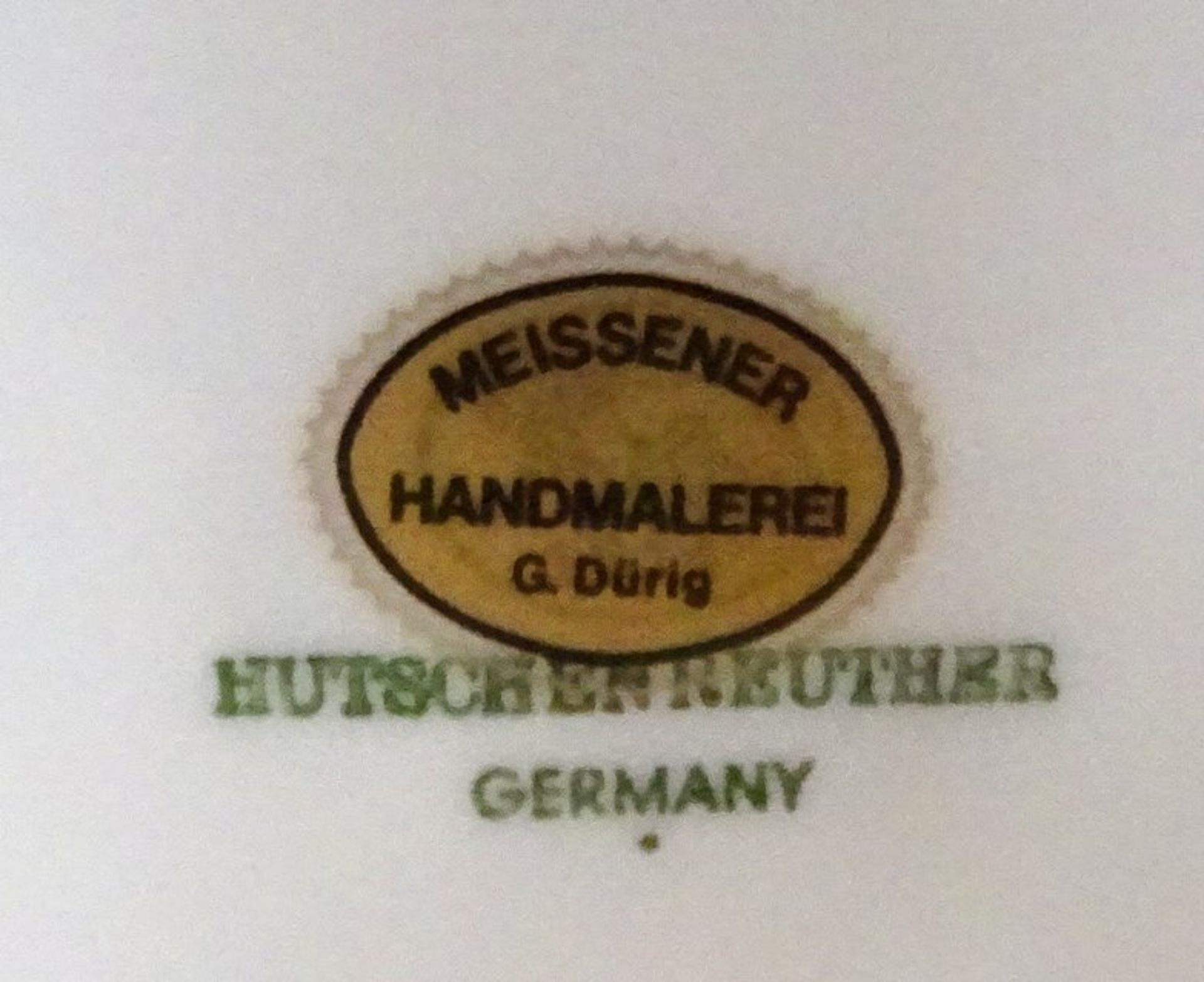 32 tg. Kaffee-Teeservice, Meissener Handmalerei von G. Dürig, auf Hutschenreuther Weissporzellan,Fo - Image 7 of 9