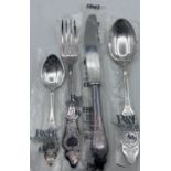 4 tg Besteck "Robbe u. Berking" Silber-800-,  Ostfriesenmuster, ca.175 gr, neu und orig verschweiss