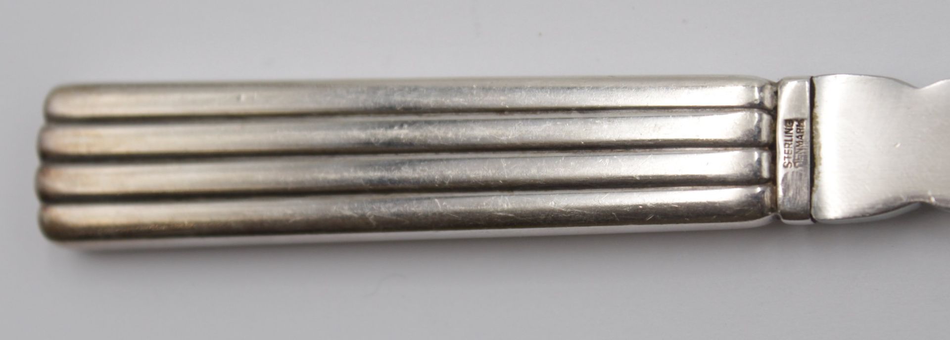 Pastetenheber, Georg Jensen, Bernadotte, Sterlinggriff, L-19,7cm. - Image 4 of 4