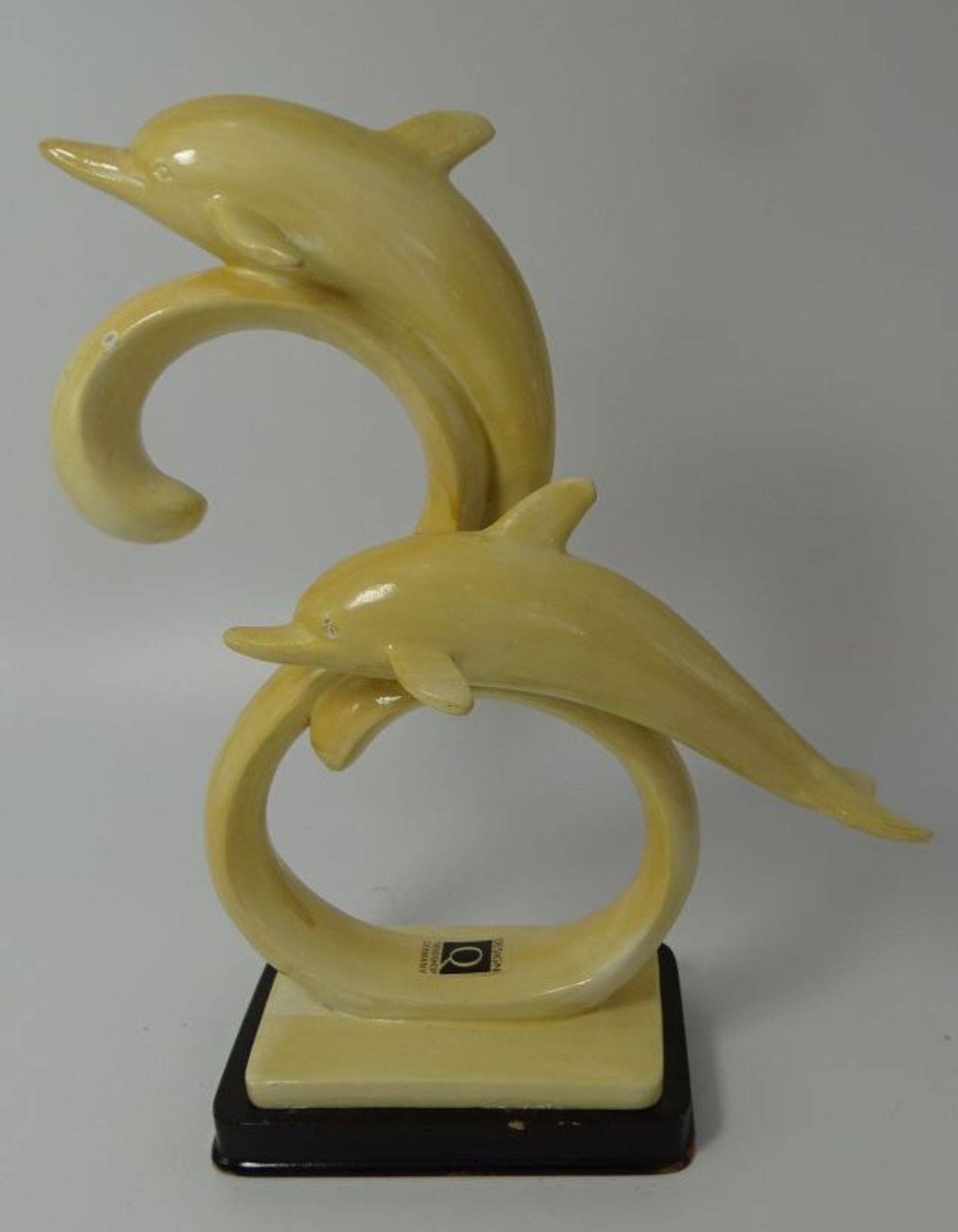 springende Delfine, Kunstmasse, Design-Trendshop Germany, H-24 cm, L-19 cm
