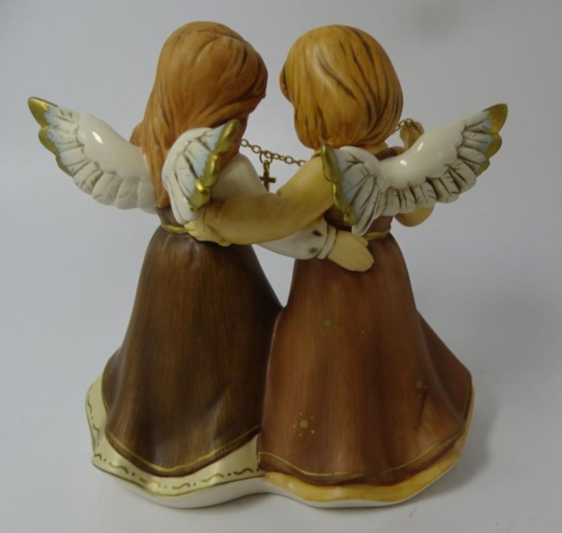 2 Goebel Weihnachtsengel mit Kette "Glaube-Liebe Hoffnung", H-13 cm - Image 3 of 5