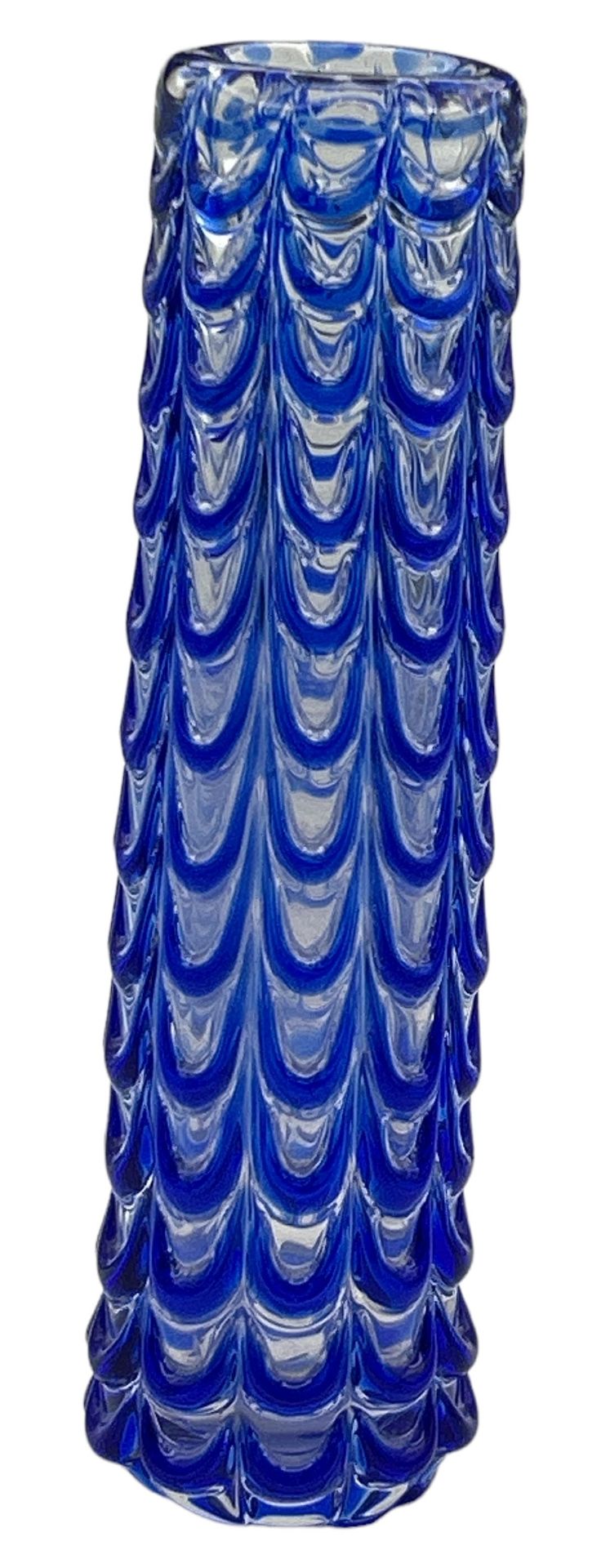 hohe Murano Vase, wohl Fratelli Toso ?, H-28 cm - Bild 2 aus 3