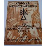 "Offset-Buch und Werbekunst"  1927, Internationale Buch-Kunst-Ausstellung Leipzig 1927, Heft VII, f
