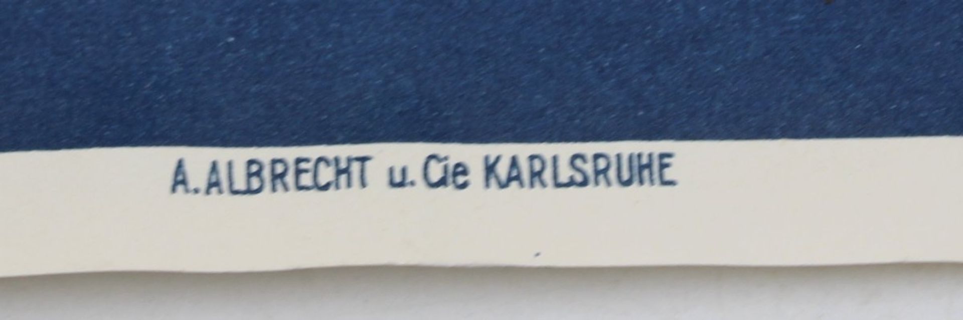 Werbeplakat "Berg-Bräu UR-Bock", ungerahmt, Blatt mit Faltstellen/Knicken, BG 61 x 42,5cm. - Bild 2 aus 3