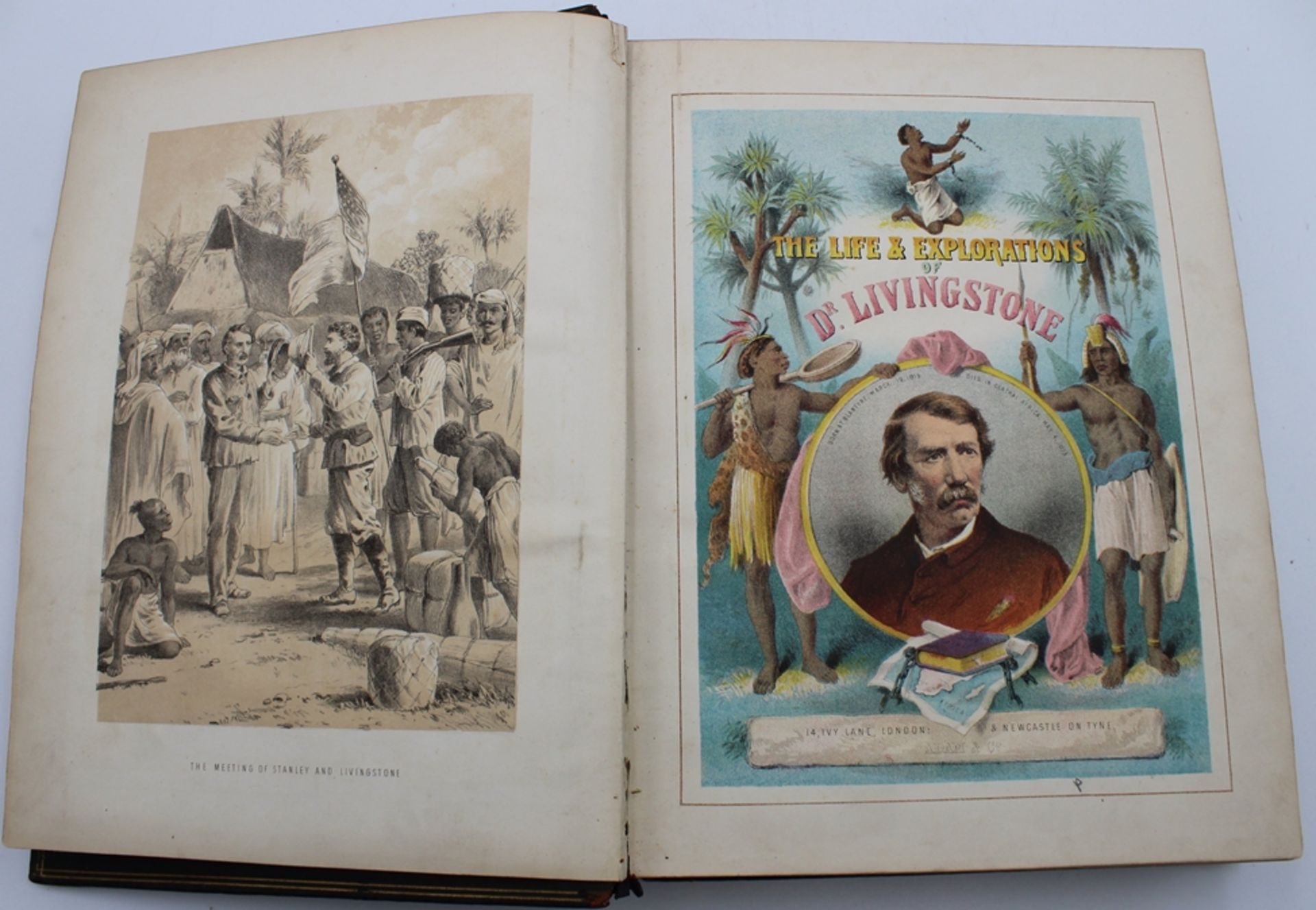 The Life and Explorations of David Livingston, um 1850, Altersspuren - Image 2 of 5