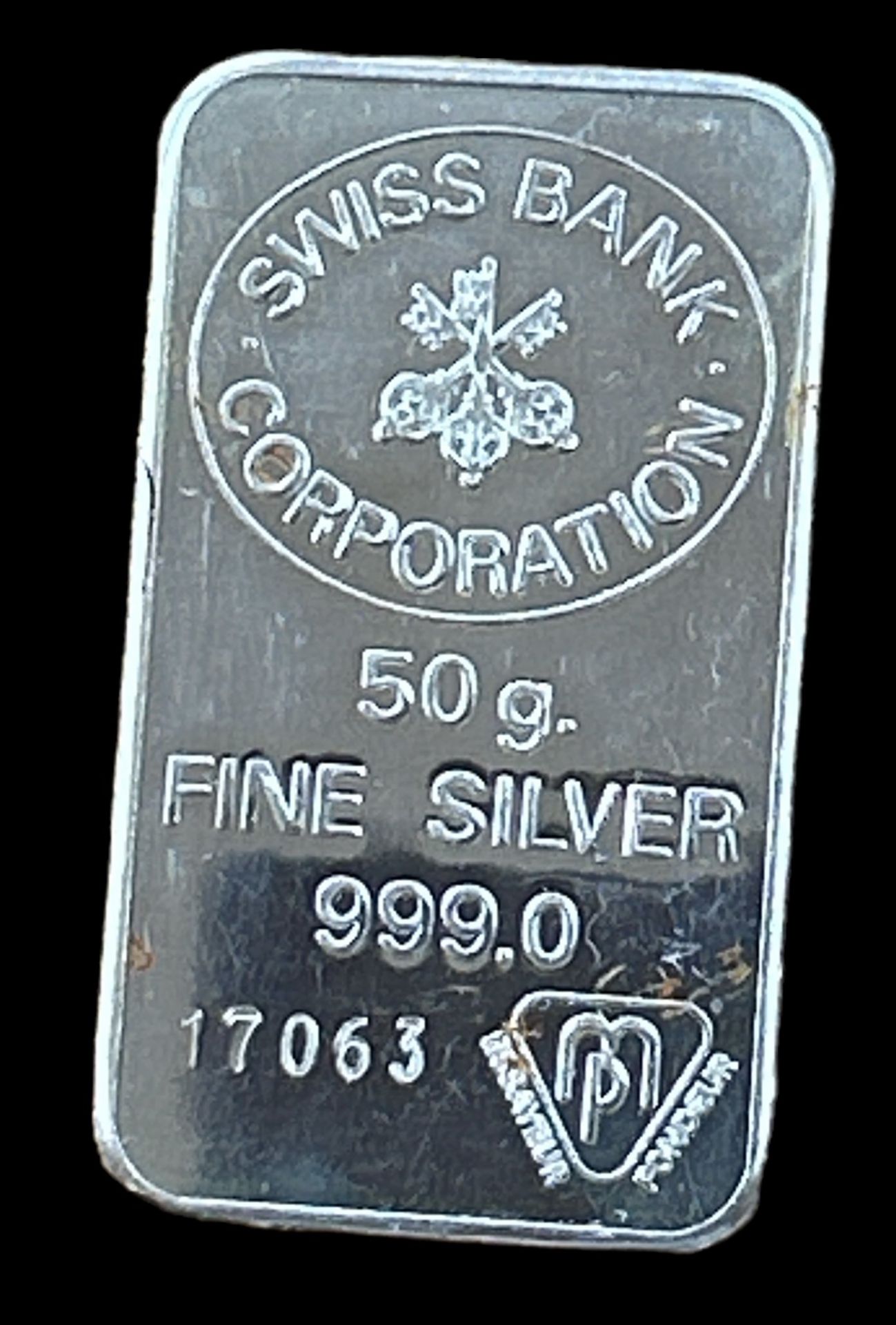 Feinsilberbarren-999- Swiss Bank Corporation, 50 g