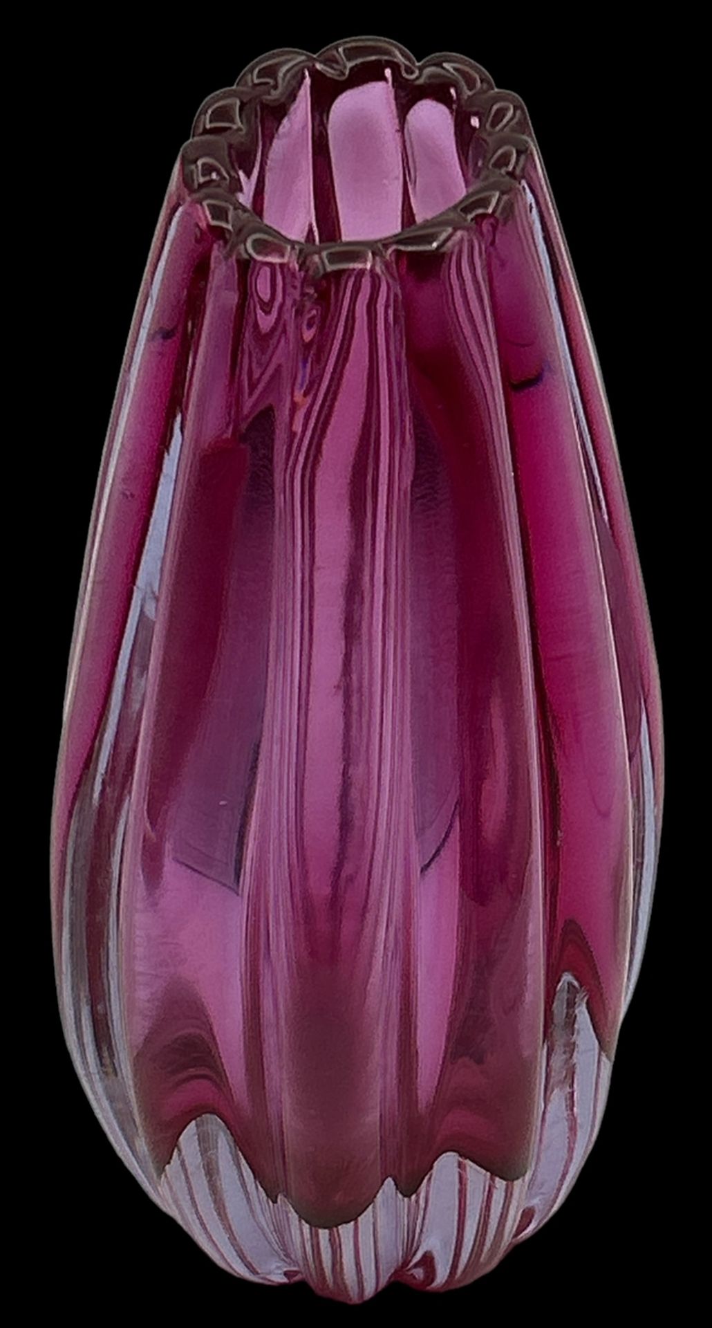 altrosa Murano Vase, leicht ovoid, H-18 cm - Bild 2 aus 2