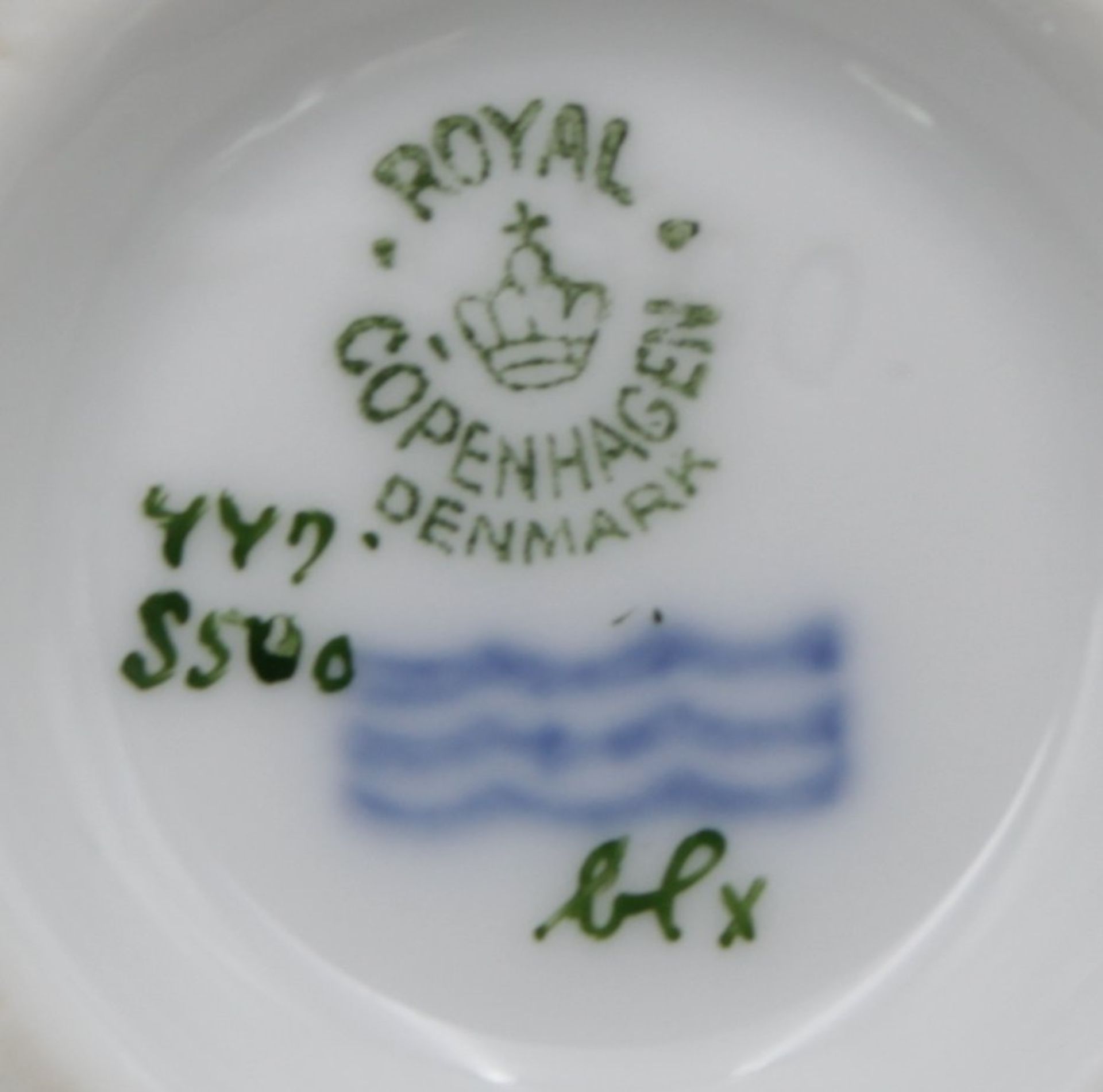 20 Teeserviceteile, Royal Copenhagen, Palace, Teekanne, 6x Tassen, 6x U.T., 5x Kuchenteller, Kanne  - Bild 5 aus 5
