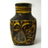 kl. braune Vase "Royal Copenhagen, H-11 cm