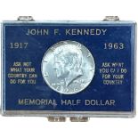 J.F. Kennedy Memorial Half Dollar 1968 in Display