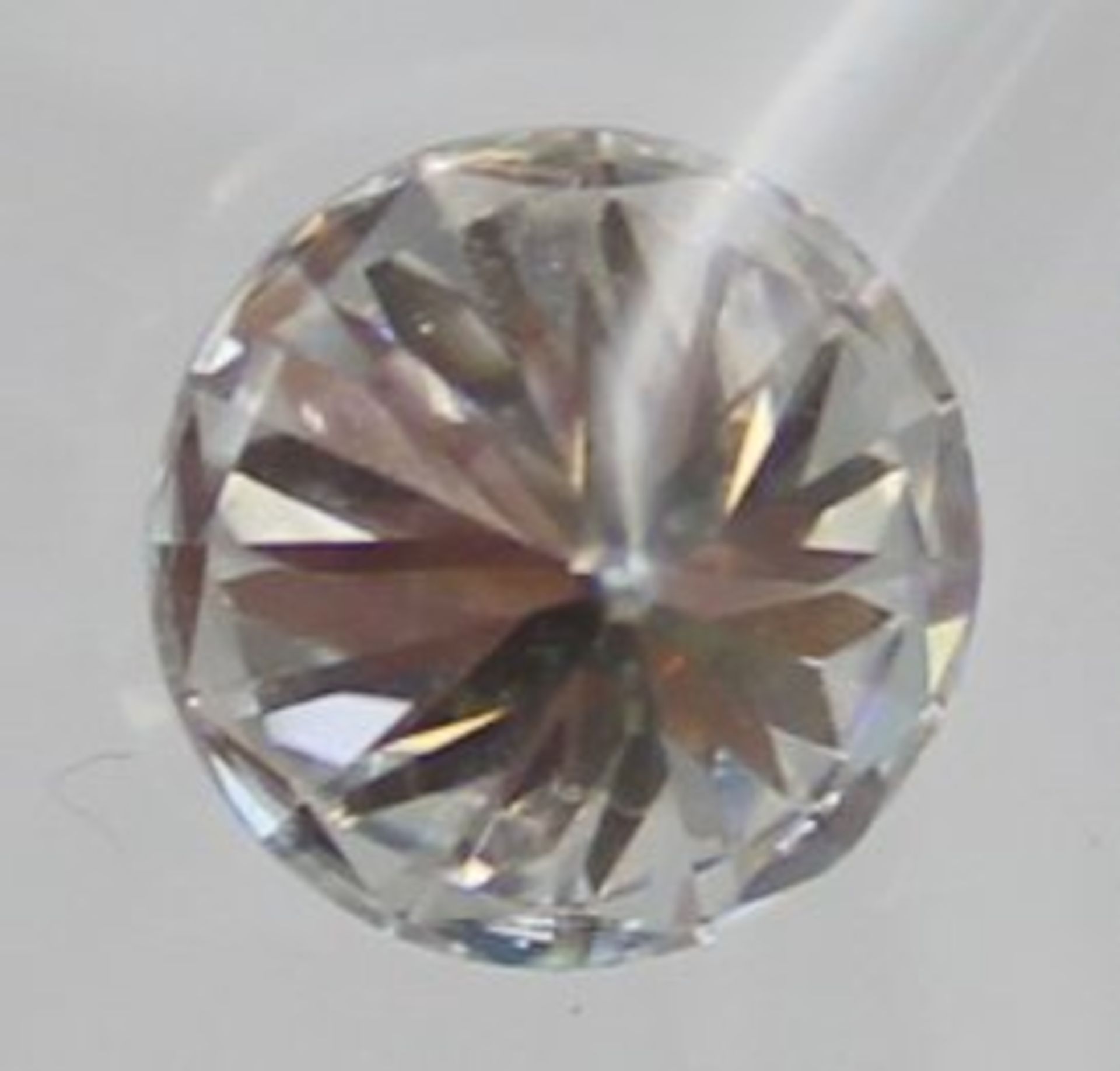 Moissanit, 3,0ct, Rundschliff, anbei Zertifikat - Bild 3 aus 3