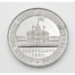 Erinnerungsmedaille, Frankfurt a.M., 1881, Silber, 18gr., D-3,9cm.