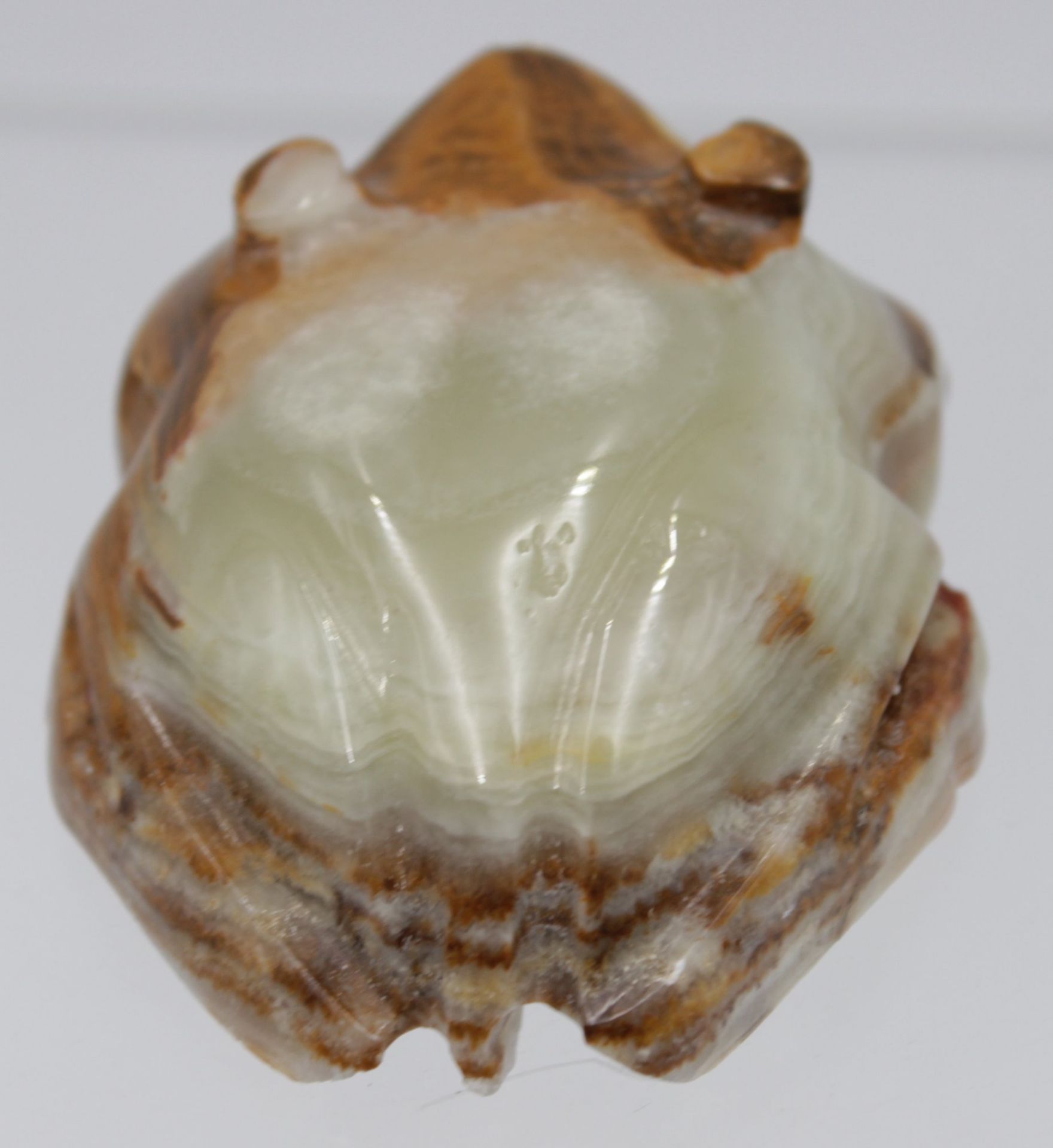 Frosch aus Onyx gefertigt. ca. H-3,3cm L-3,8cm. - Bild 3 aus 5