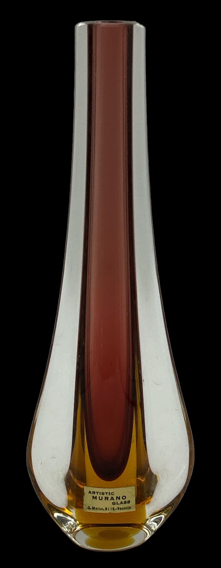 Murano Vase, orig. Etikett, H-25 cm