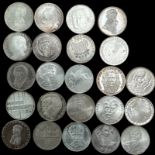 23x div 5 DM Sondermünzen, Silber, ca. 250 gr, Nennwert 62,50 Euro