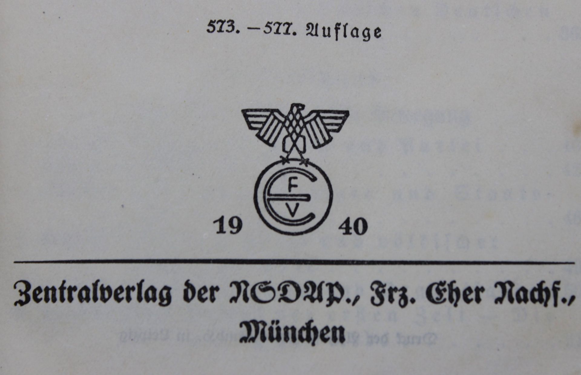 Mein Kampf von 1940, Alters-u. Gebrauchsspuren - Bild 4 aus 5