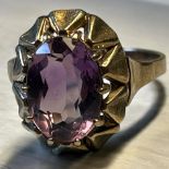 Goldring-333- mit Amethyst, RG 69, 5,2 gr.