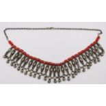 Ethno-Collier, Silber, 57,3gr., L-50cm