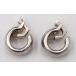 925er Ohrclips, zus. 9,2gr., ca. D-1,5cm