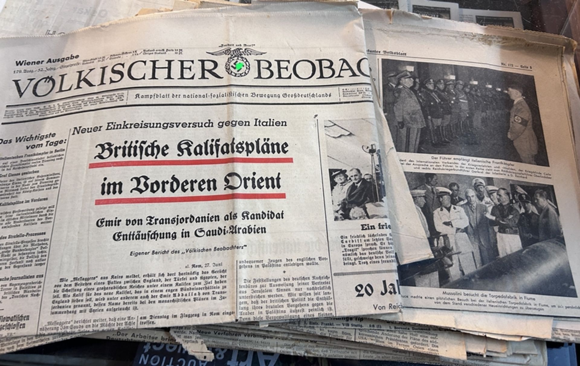 kl. Lot Zeitungen ab ca. 1939 bis 50-er Jahre, tw. nicht vollständig