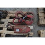 CRANE HOOKS (3 OF), ID: PL-15729, VAUGHAN PLANT HAULAGE LTD.