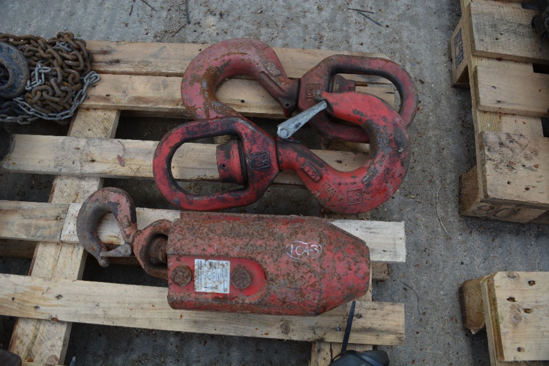 CRANE HOOKS (3 OF), ID: PL-15729, VAUGHAN PLANT HAULAGE LTD.