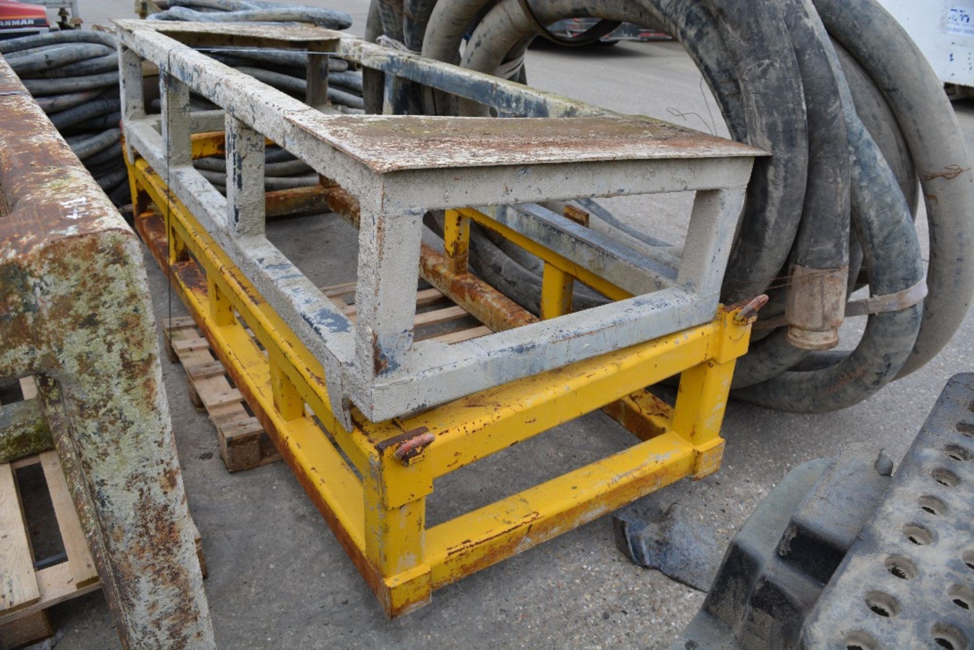 HEAVY DUTY ANGLED BASE TO SUIT AGITATOR BARREL (2 OF), ID: PL-15632, VAUGHAN PLANT HAULAGE LTD.