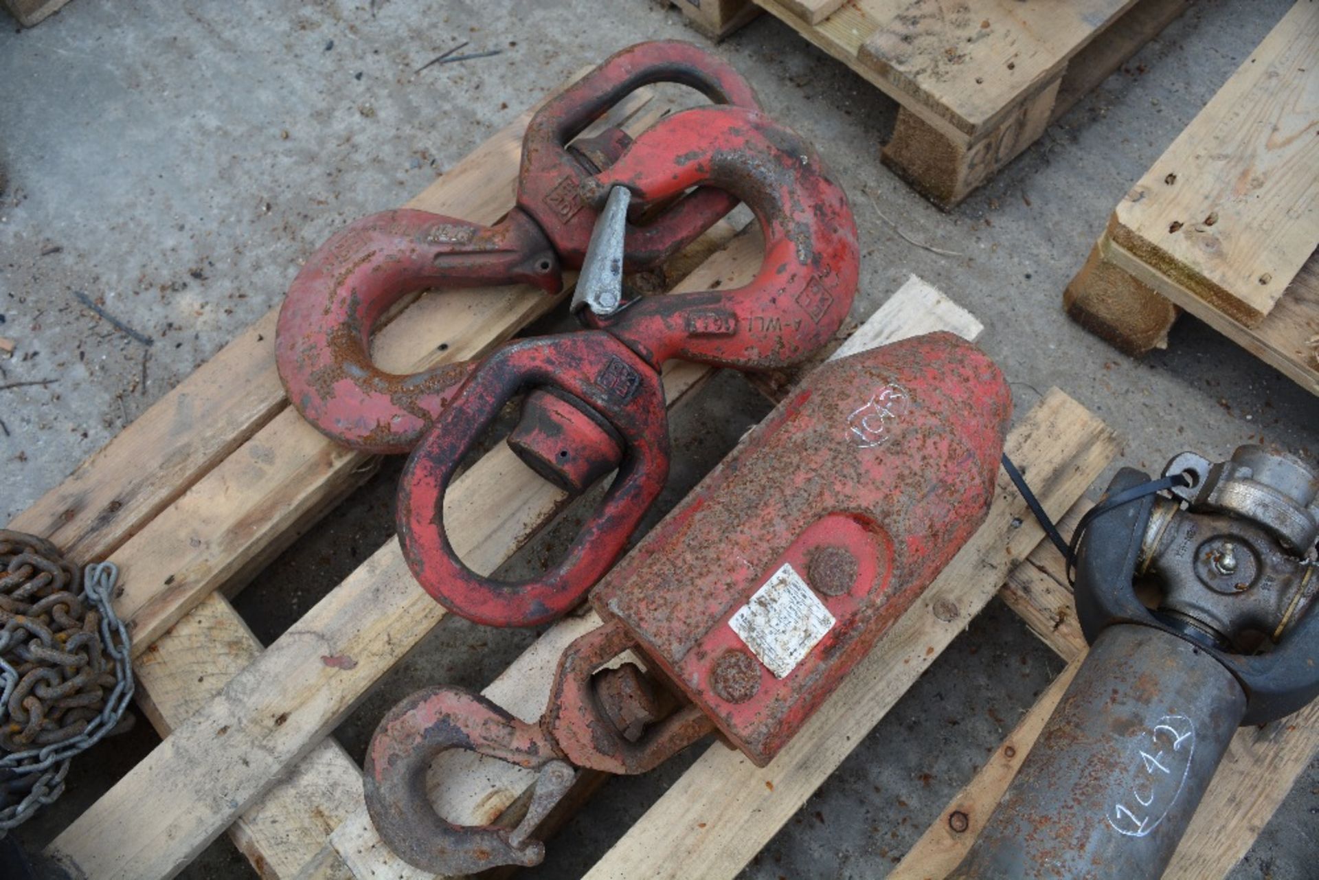 CRANE HOOKS (3 OF), ID: PL-15729, VAUGHAN PLANT HAULAGE LTD. - Image 3 of 3