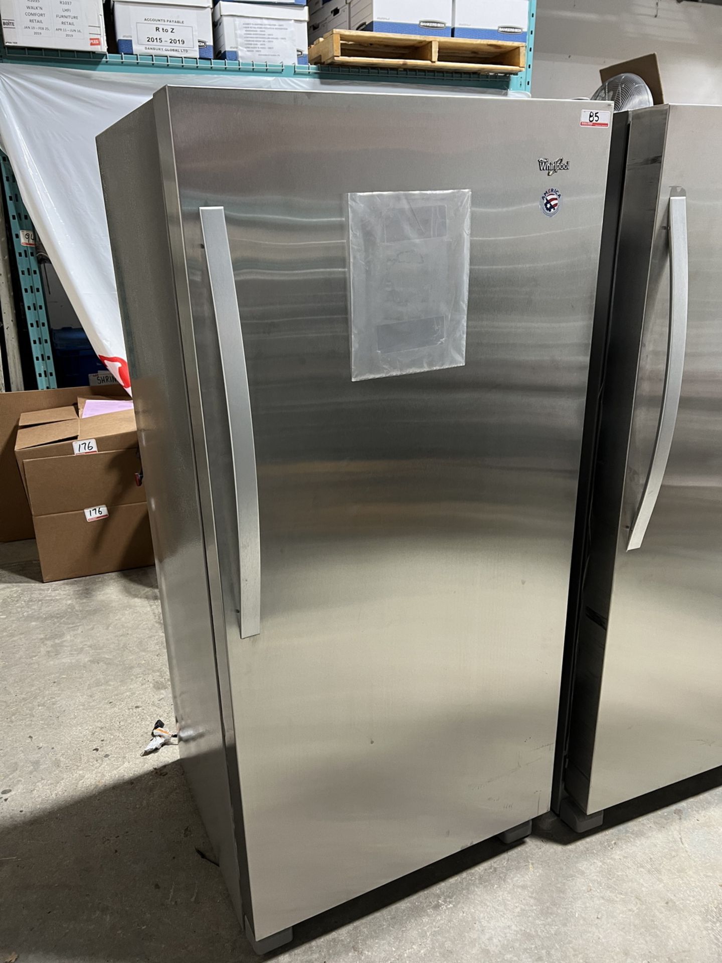 WHIRLPOOL WSR57R18DM STAINLESS STEEL SINGLE DOOR REFRIGERATOR (LOCATED @ 37 KODAIK CRES, TORONTO)