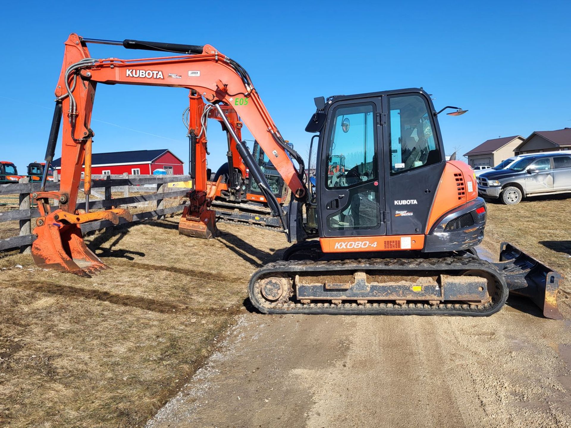 2018 KUBOTA KX080-4, 8-TON CAPACITY CRAWLER EXCAVATOR, S/N 45587 (2,715 HRS) C/W KUBOTA K9987QCT - Image 5 of 13