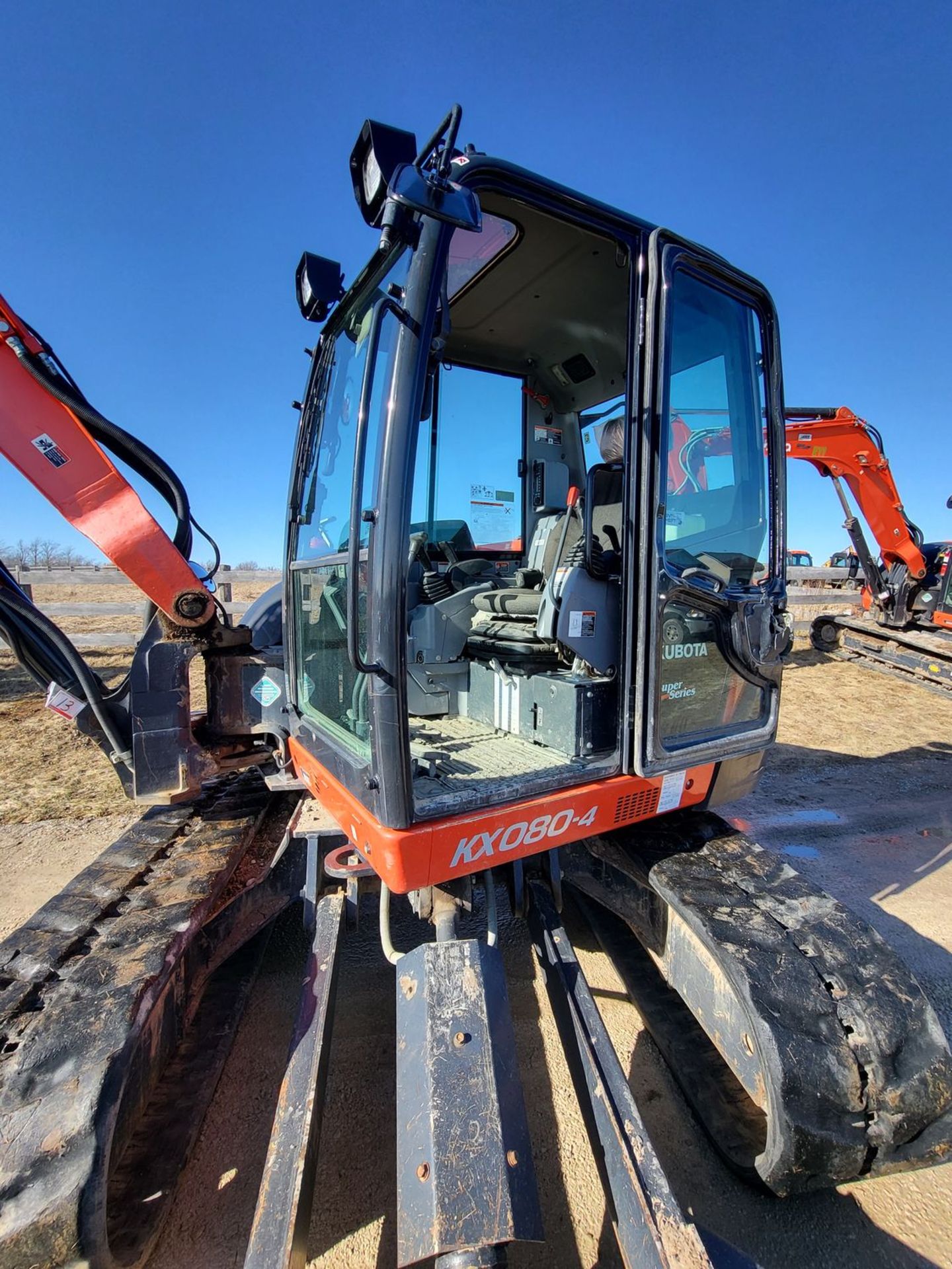 2018 KUBOTA KX080-4, 8-TON CAPACITY CRAWLER EXCAVATOR, S/N 45587 (2,715 HRS) C/W KUBOTA K9987QCT - Image 2 of 13