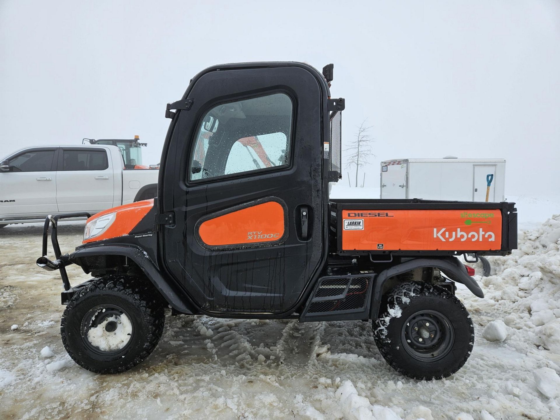 2021 KUBOTA RTV-X1100 UTILITY VEHICLE W/ DUMP BOX, S/N 65920 (1,715 HRS)